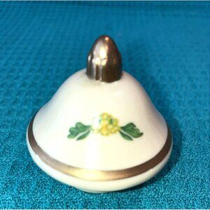 1992 Lenox Spice Garden Spice Jar - Mustard - LID ONLY - Porcelain